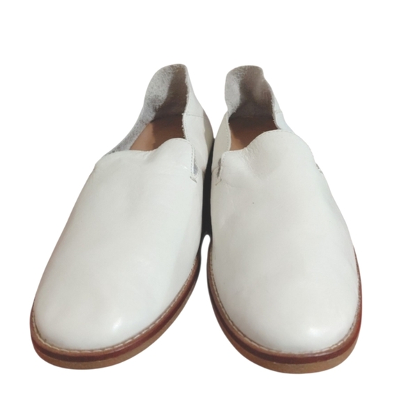 Seaport Levy Convertible Leather Loafers Women's Size 9 M White Flats - Picture 5 of 11